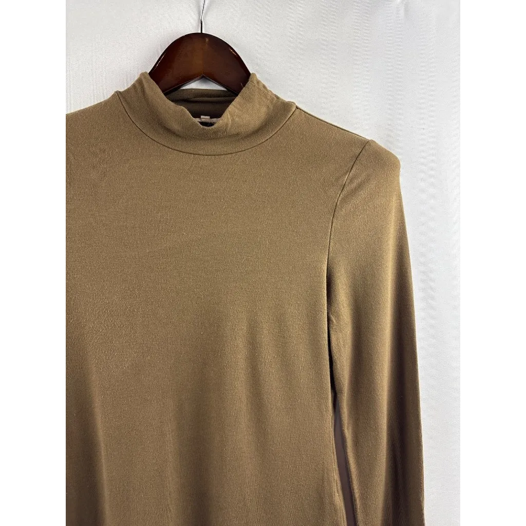 Women’s Et Clet Large Olive Green Long Sleeve Turtleneck - Image 2