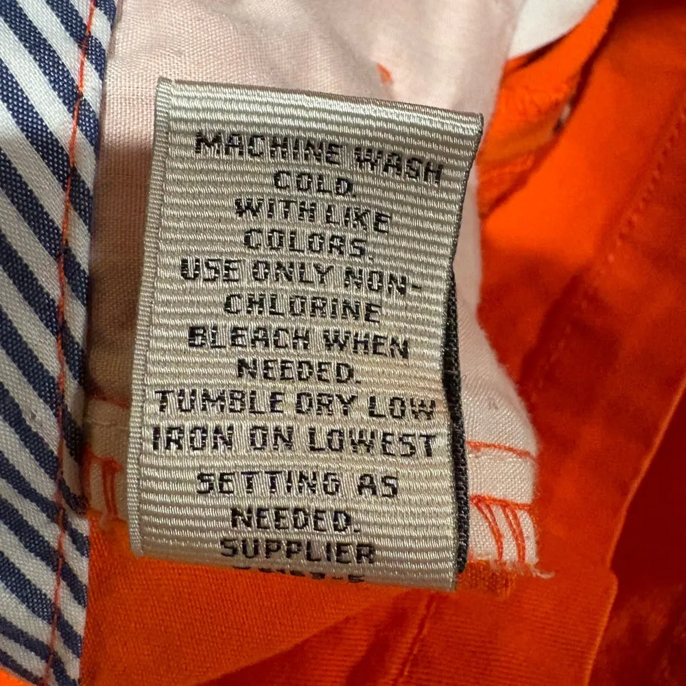 Stylus women’s Orange Flat front mid rise Shorts Size 10 - Image 7