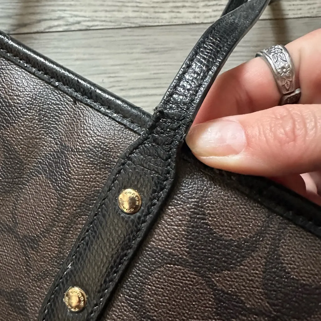 Coach Town Tote project bag and coin purse set - Image 4