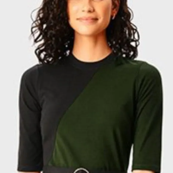 eshakti Colorblock Cotton Jersey Dress - Image 3