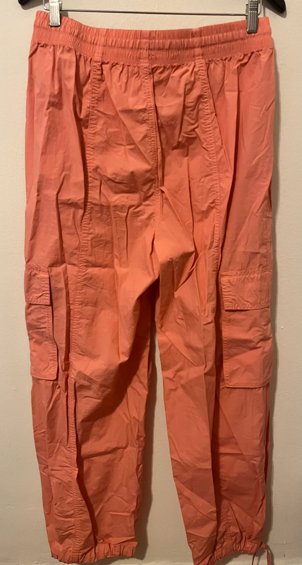 Baggy Cargo Pants - Spicy Coral Color - Image 4