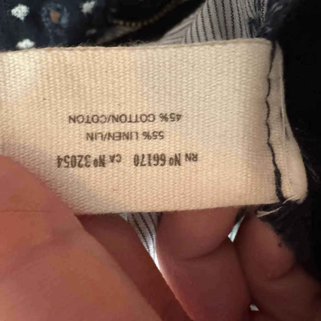 Anthropologie Daughters of the Liberation‎ Black Linen Blend Shorts Size 4 - Image 10