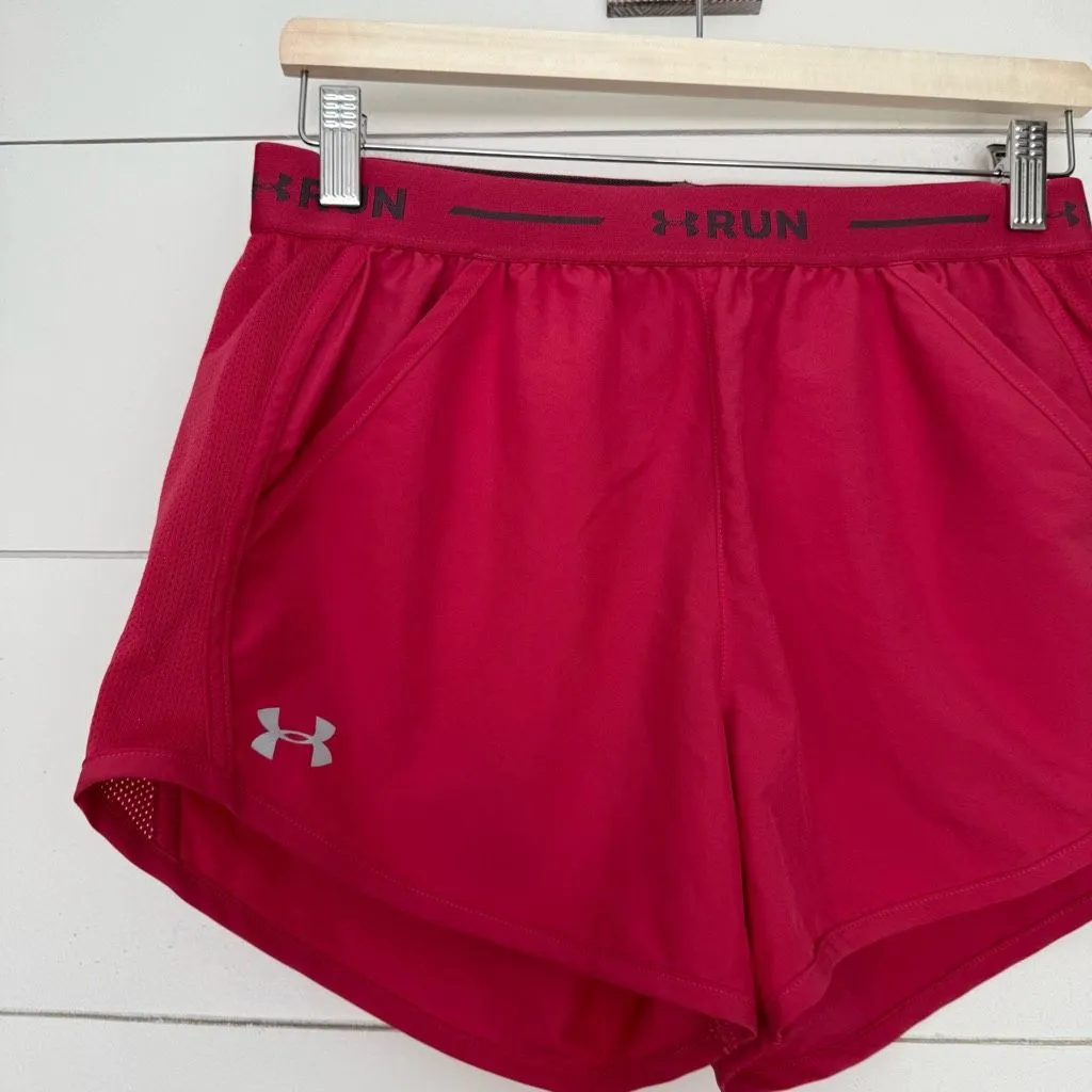 Under Armour Women’s Small Magenta Workout Athletic Shorts - Image 2