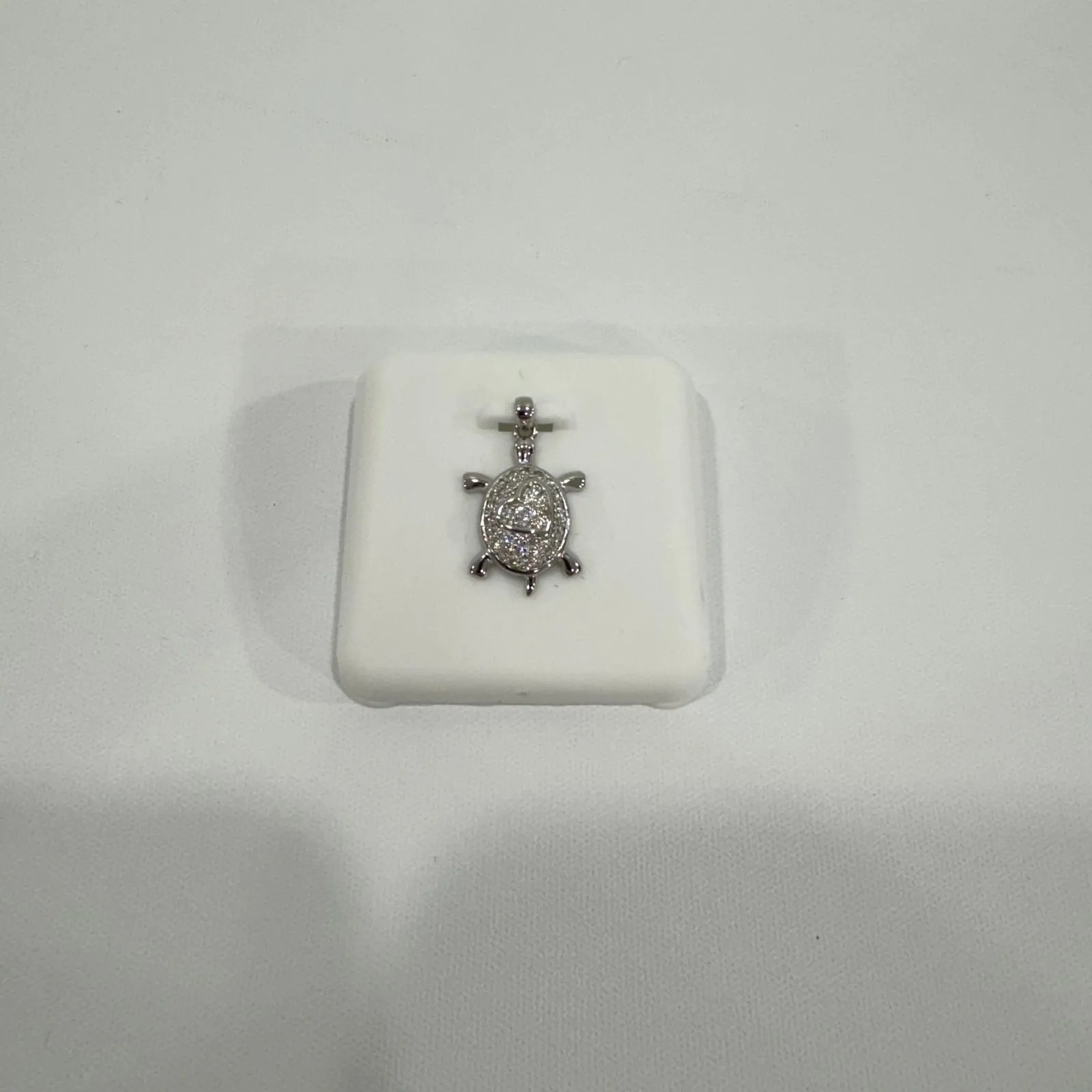 Turtle Necklace Pendant 925 Sterling Silver Moissanite Women 0.50ctw - Image 6