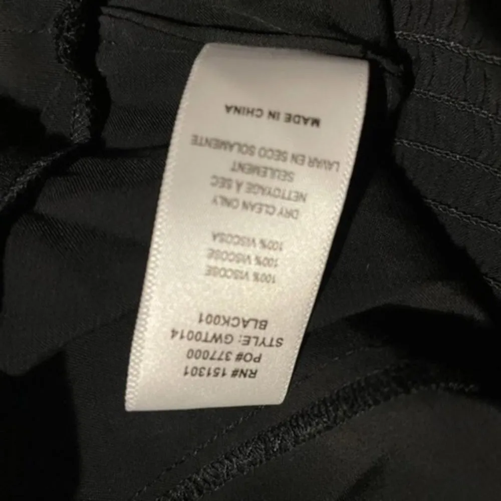 Good American Black‎ Satin Corset Top 0 XS Long Sleeve Feminine Blouse - Image 12