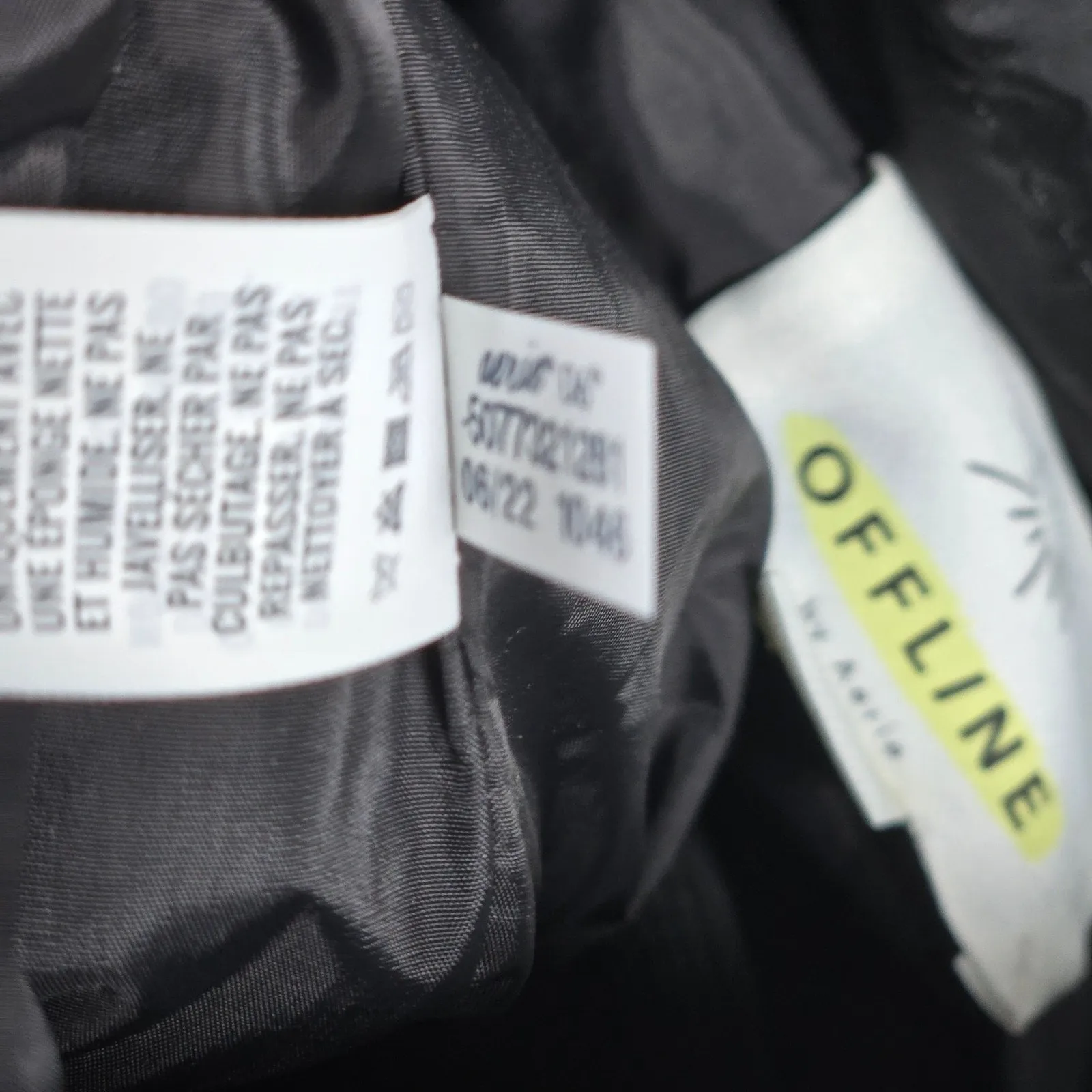 OFFLINE by Aerie Black Nylon Drawstring Backpack Bag OS‎ Bucket Sling Crossbody - Image 8