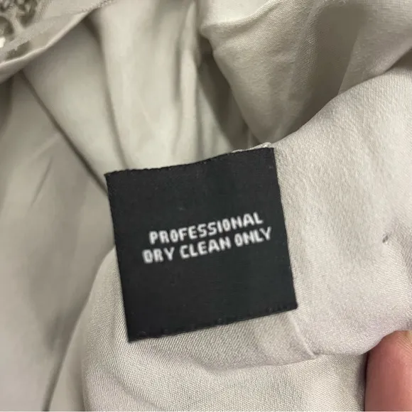 W118 by Walter Baker grey sequin mesh top‎ size Small - Image 3