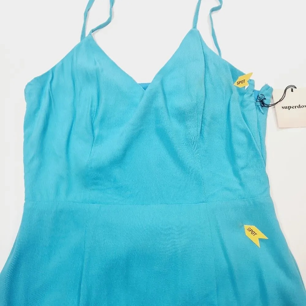 Superdown Micah Mini Dress in Teal - Image 5