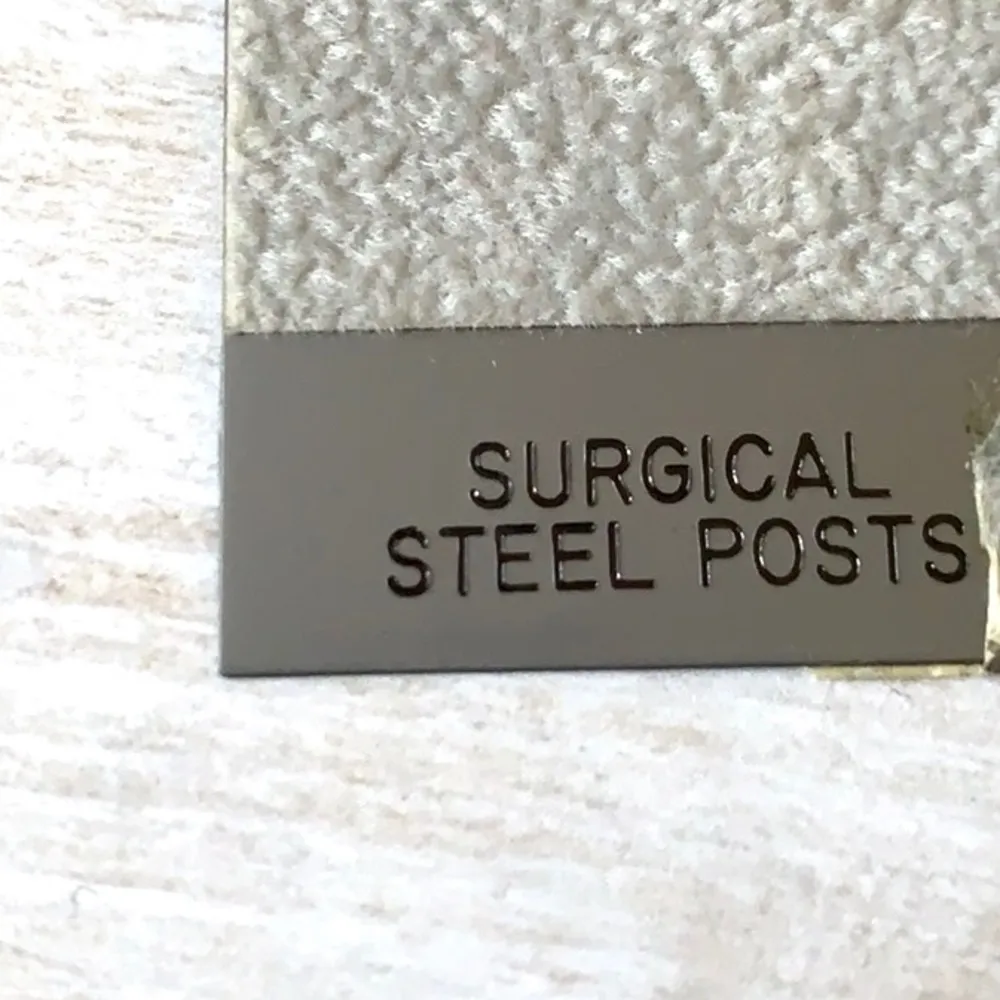 Women’s Black Gold Dangly Earrings Out & About Brand Surgical Steel Post NEW - Image 3