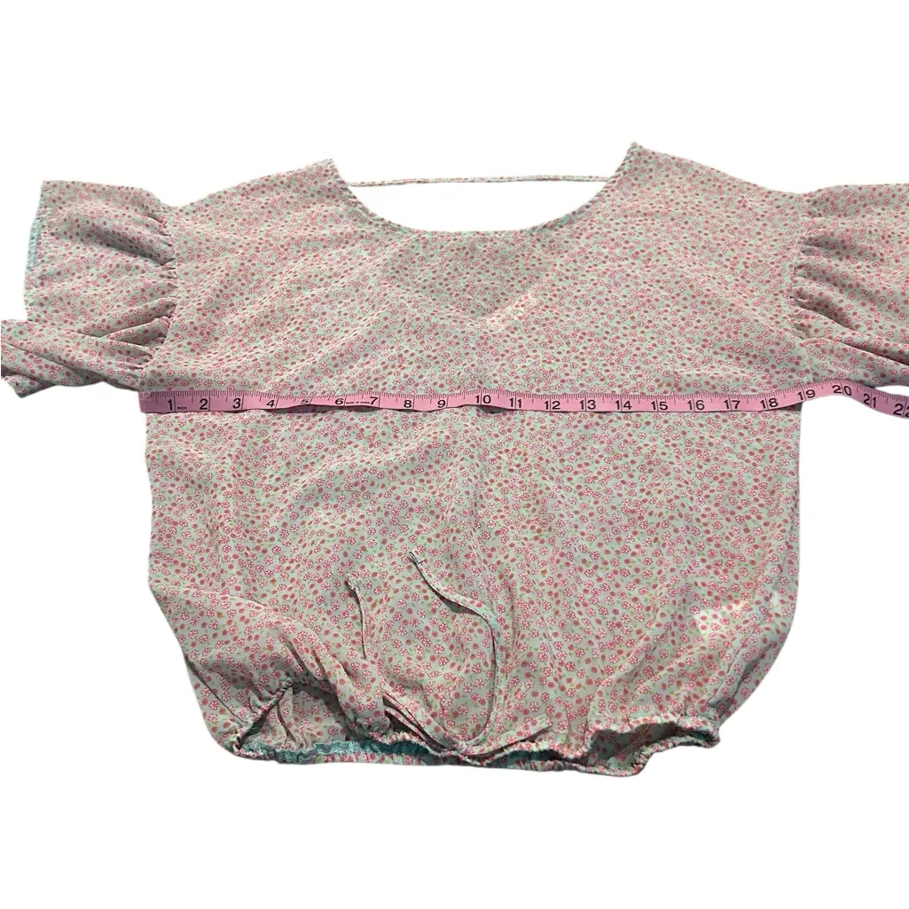 LOVE + JOY sheer floral blouse - Image 3