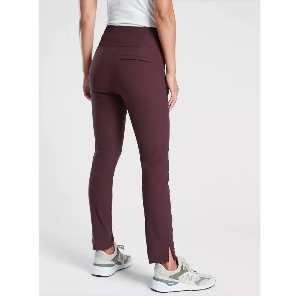 Athleta Wander Slim Ankle Pant Antique Burgundy Women's Size 6 Outdoor Athletic - Image 2
