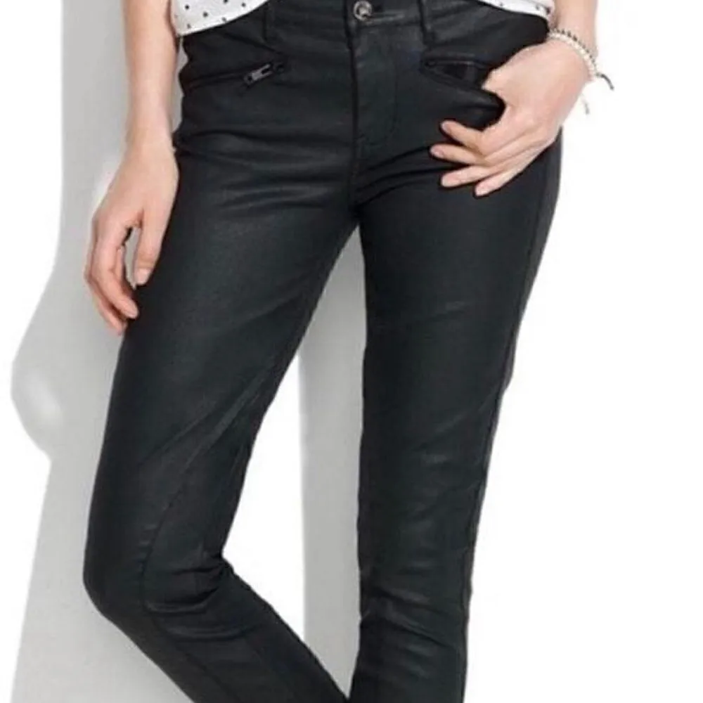 Madewell Skinny EUC
Ankle Coated
Motorcycle Jeans - Image 3