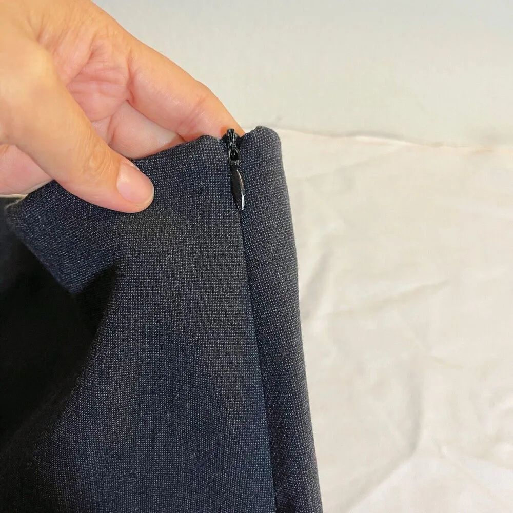 Zara Basic Womens Skirt Sz Small Gray Slit Office Business Work Workcore Career - Image 5