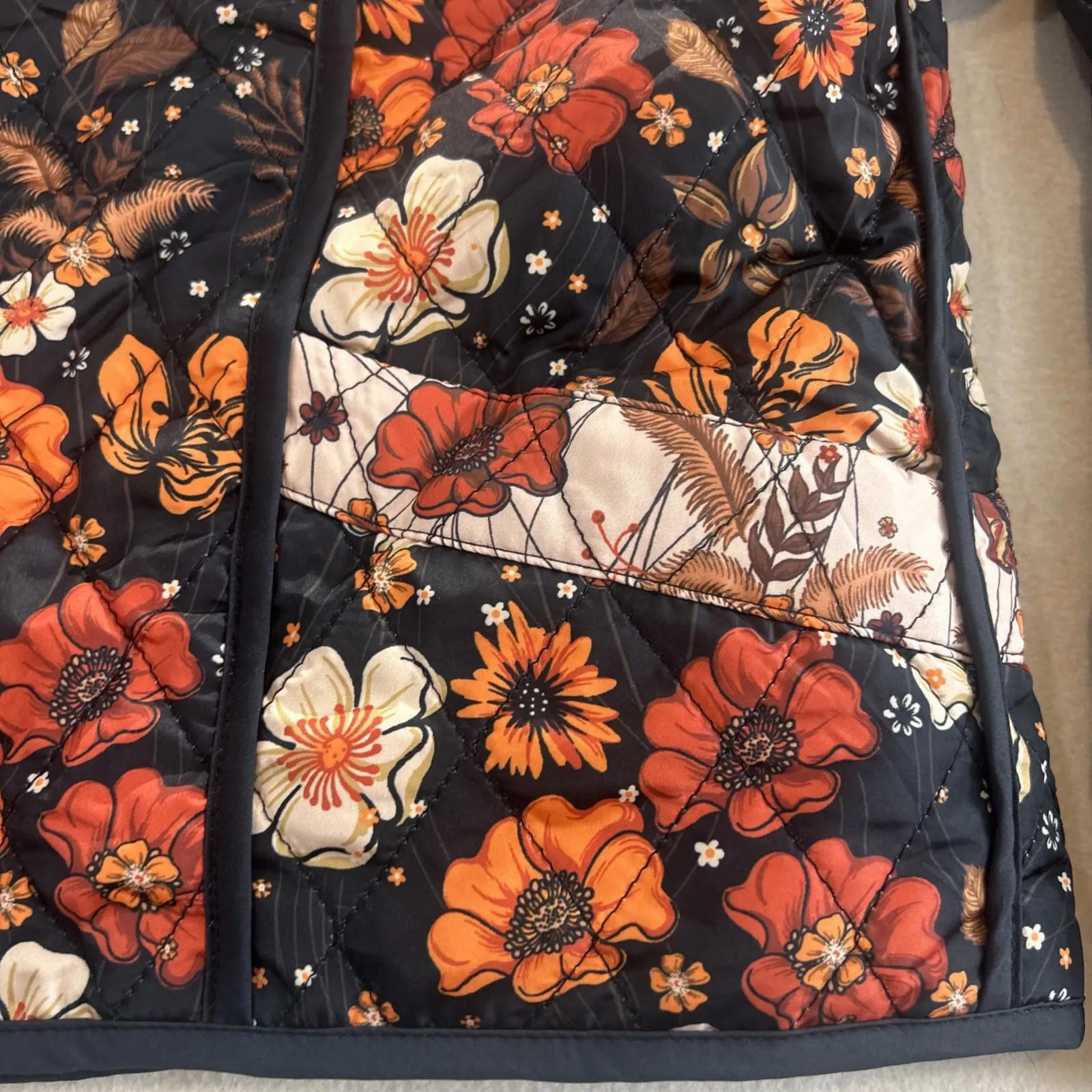 The Simply Southern Reversible Bomber Flower Autumn Boho XL - Image 9