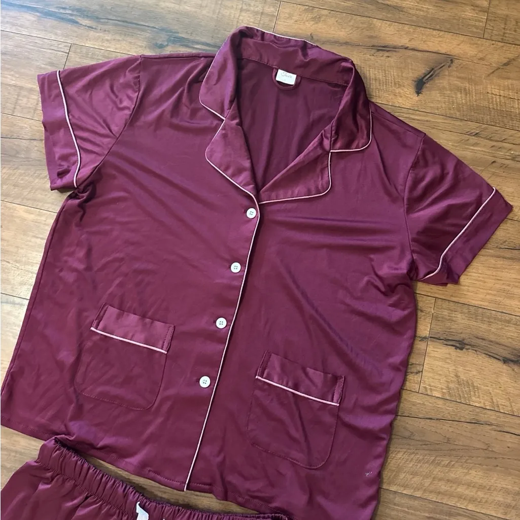 Women's Pajama Set Purple Size L - Image 2