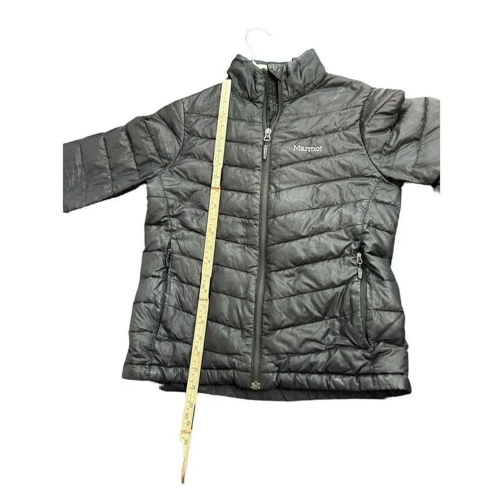Marmot Jacket 800 Fill Packable Goose Down black Puffer Womens Size XSmall - Image 5