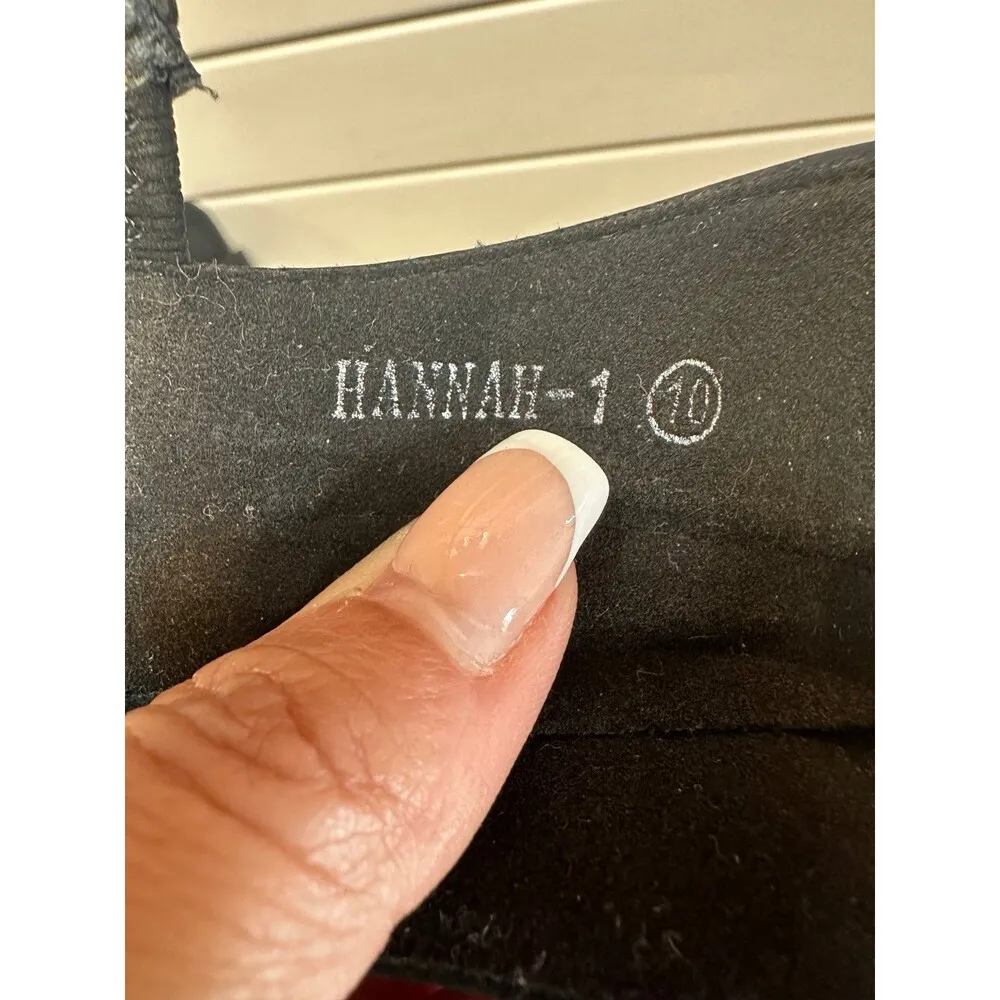 Top Moda Hannah Suede Dressy Ankle Strap Back Zip 3" High Block Heel Sandal 10 - Image 7