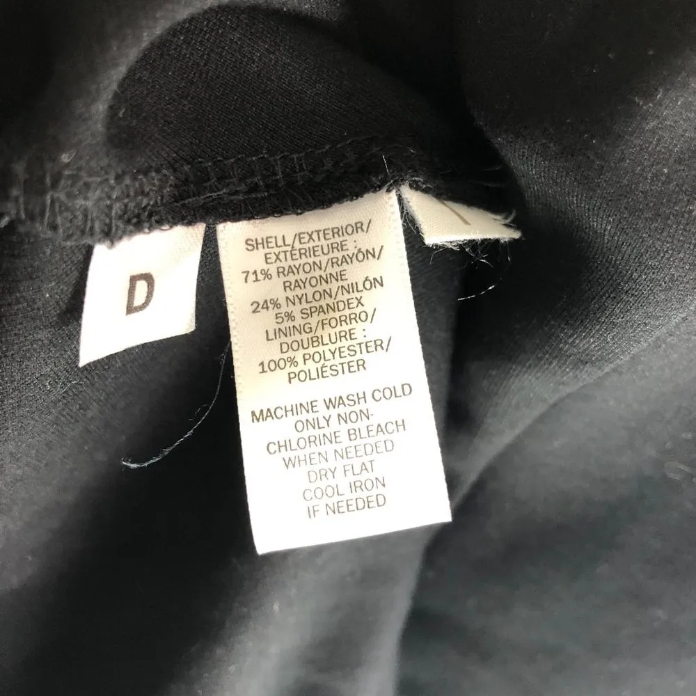 Ann Taylor Loft Womens Dress A Line Sleeveless Open Back V Neck Black 0 - Image 4