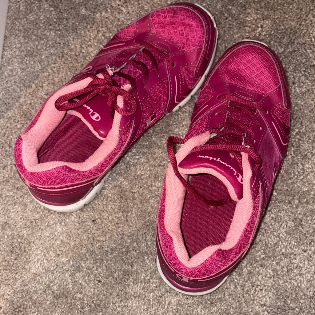 Champion lace up Women's Fuchsia Sneakers size 8w - Image 7