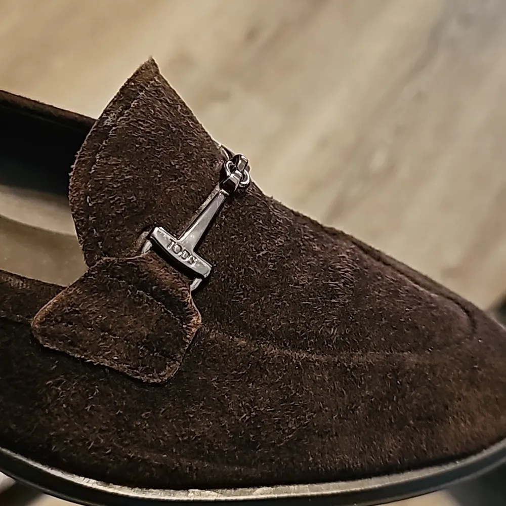 Tod's suede leather loafers slip on - Image 5
