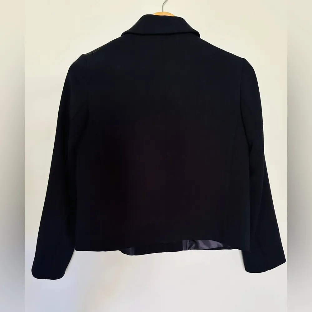 Zara Black Tailored Blazer with Cropped Silhouette Sz XS Lined - Image 8