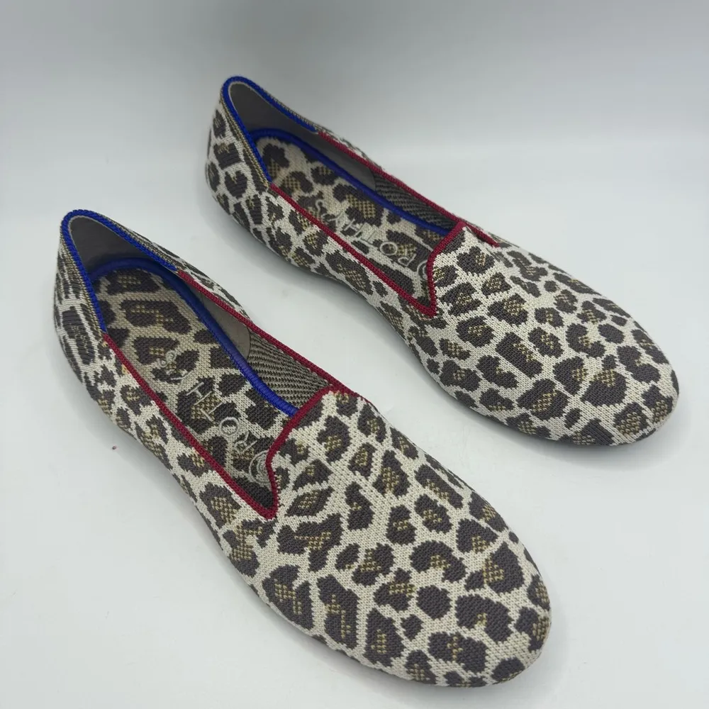 Rothy’s The Loafer Mocha Spot Leopard Animal Print Slip on Shoes Size 7.5 - Image 8