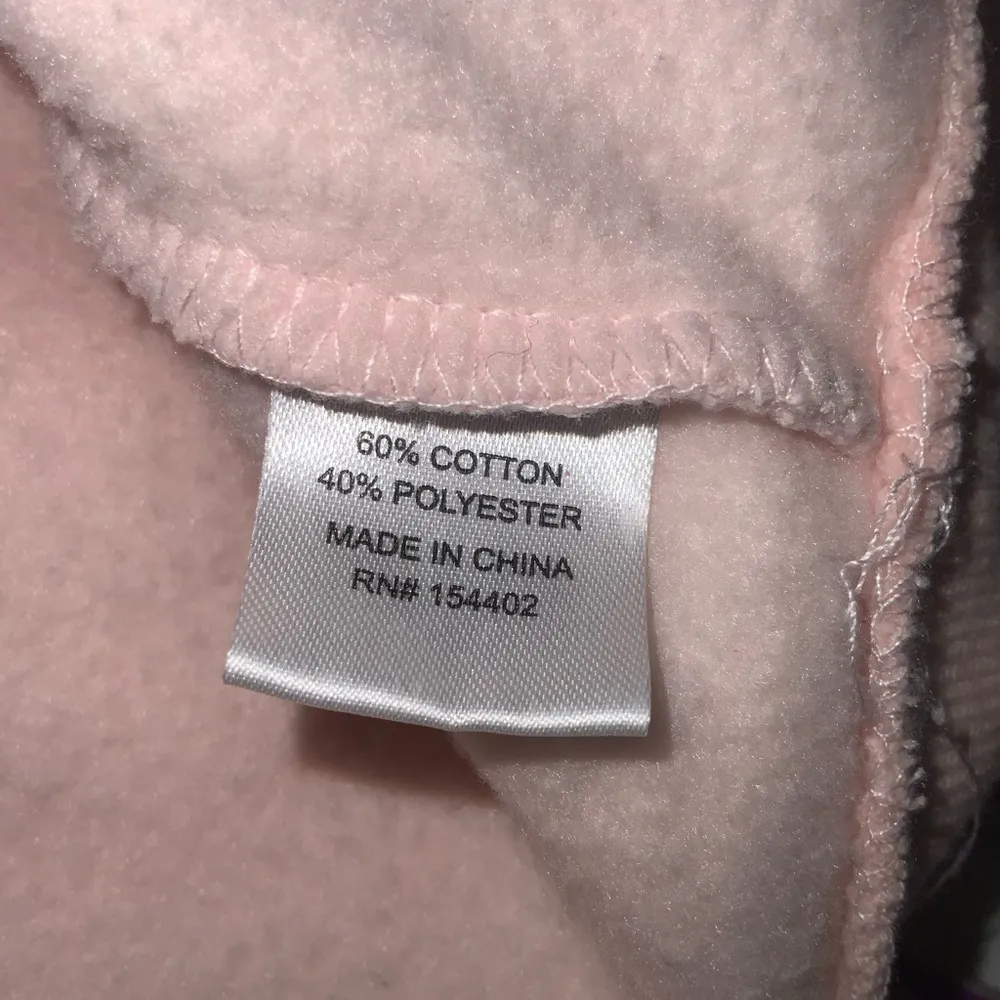 Vinyl Pink Fleece Crewneck ACDC World Tour 1977 Graphic Sweatshirt Large - Image 7