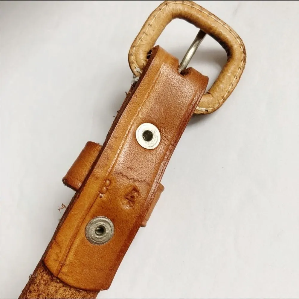 Tooled Leather Belt - Image 4