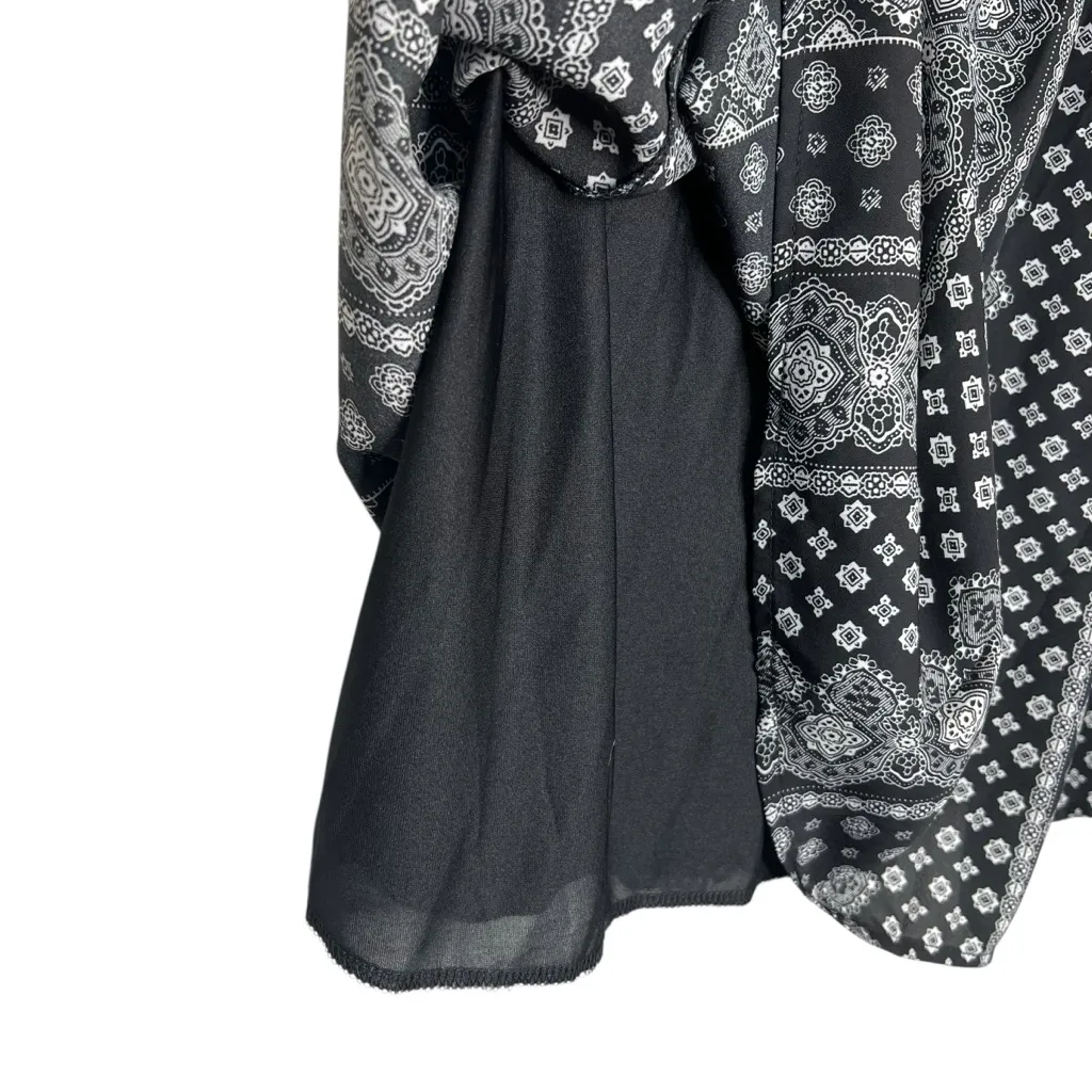 Panhandle Women’s Black and White Patterned Halter Dress Size Medium - Image 5