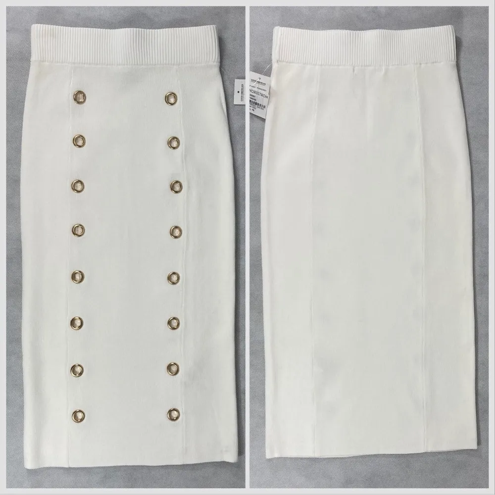 NWT Good American Grommet Midi Skirt - Image 3