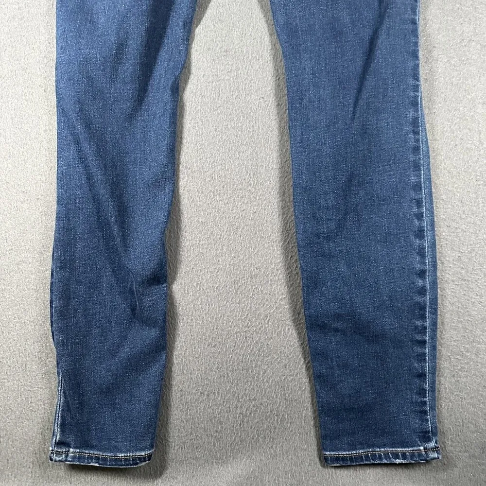 Old Navy Rockstar Jeggings Womens 6 Blue Distressed Pull On Stretch Skinny Jeans - Image 9