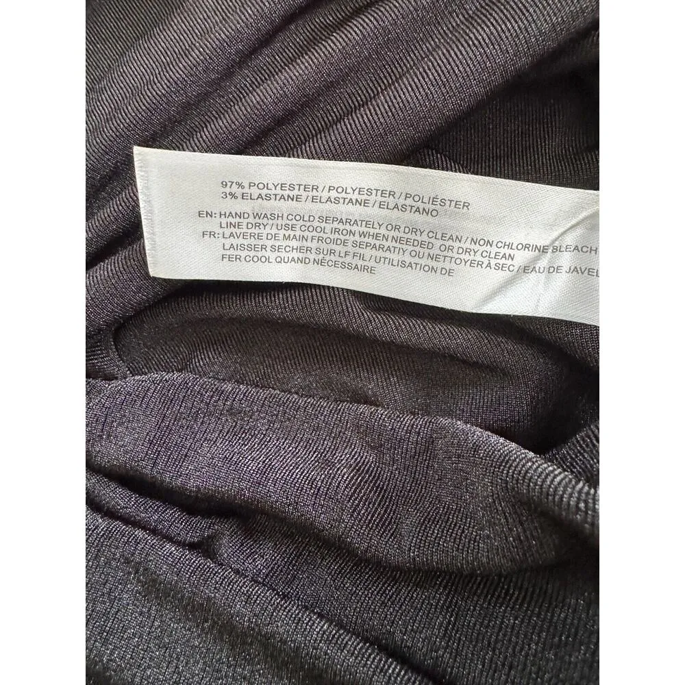 NWT Band Of The Free Aggie Black Cowl Neck Slinky Long Sleeve Bodysuit Sz Small - Image 9