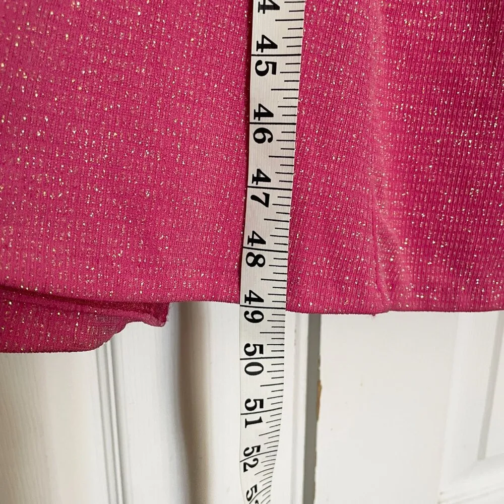 Vintage Jessica McClintock x Gunne Sax Pink Strapless Sheath Maxi Dress Sz 5/6 - Image 7