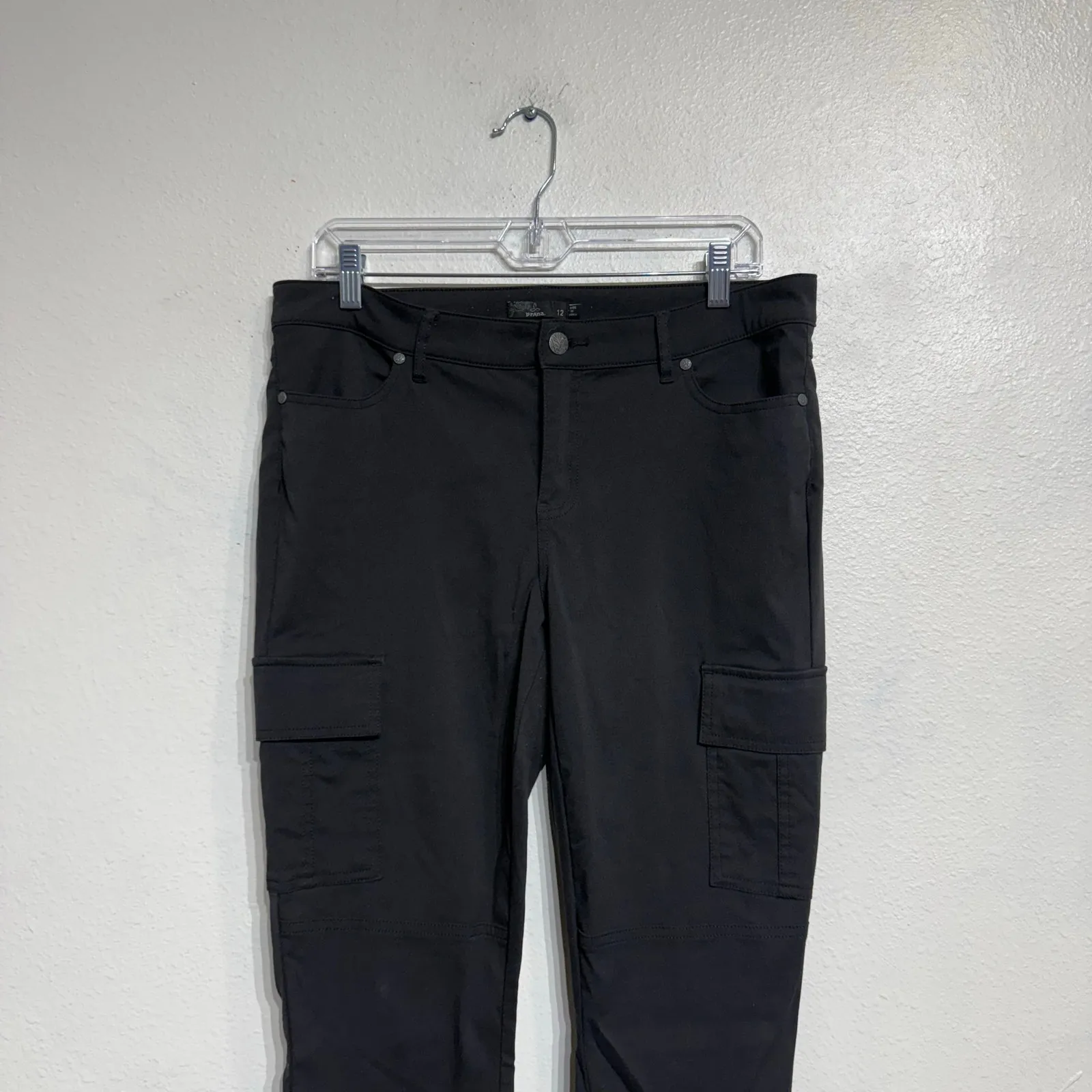 PrAna Black Meme Cargo Pants Sz 12 - Image 3