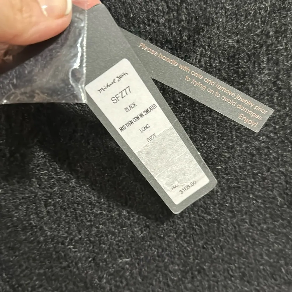 Michael Stars sweater black super soft mixed yarn wool‎ mohair cotton blend xs - Image 4