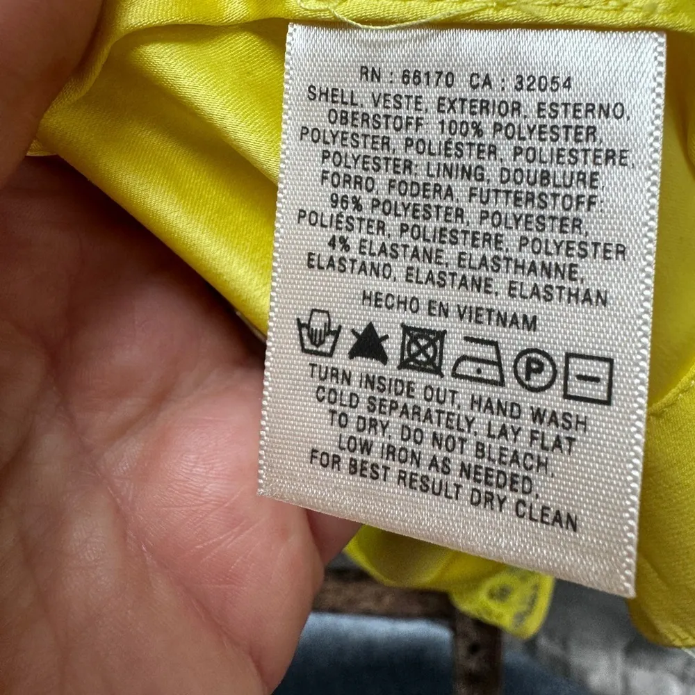 EUC Anthro / Maeve skirt Yellow Lace with Pockets Size 4 - Image 4