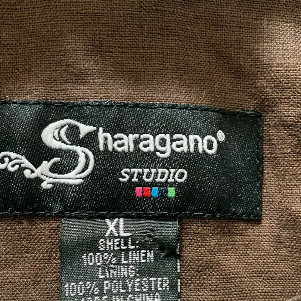 Sharagano 100% linen jacket 3!4 sleeves - Image 7