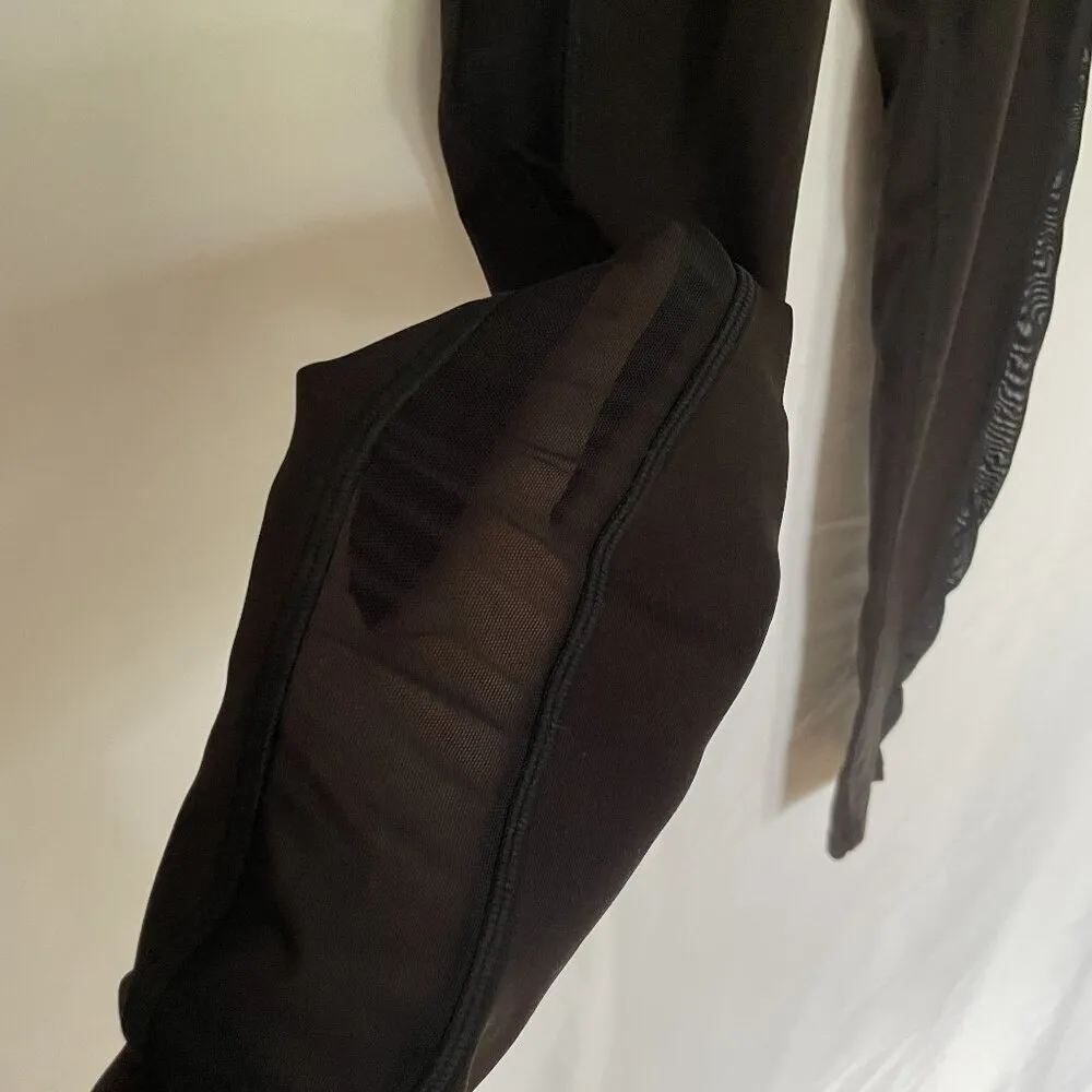 Pop Fit Black & Purple High-Waisted Leggings XS women's athleisure comfortable - Image 4