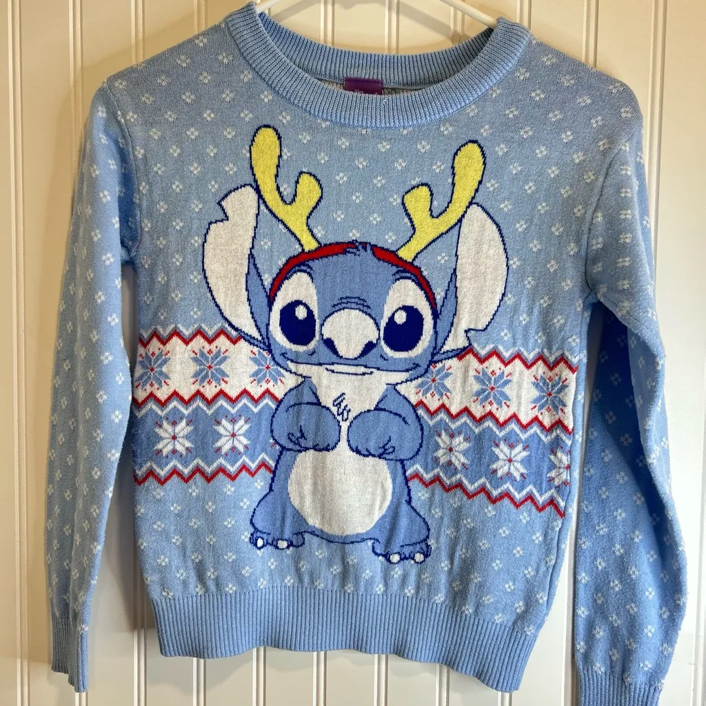 Disney Blue Sweater with Character Design - Image 4