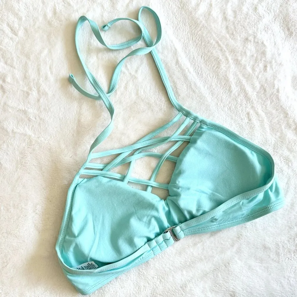Mossimo Turquoise Blue Strappy Bikini Top - Image 4