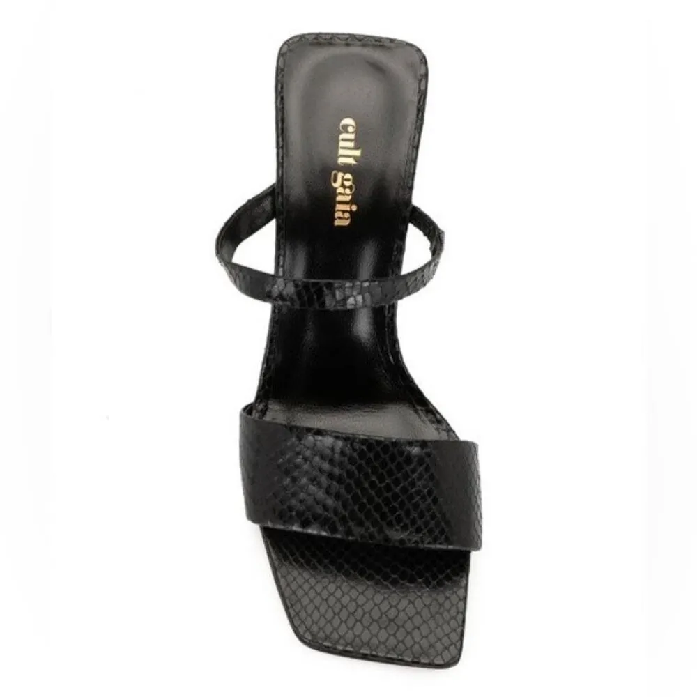 Cult Gaia BLACK Rene Cut-Out Heel Sandals, EU38 x Revolve New in Box +DustBag - Image 7