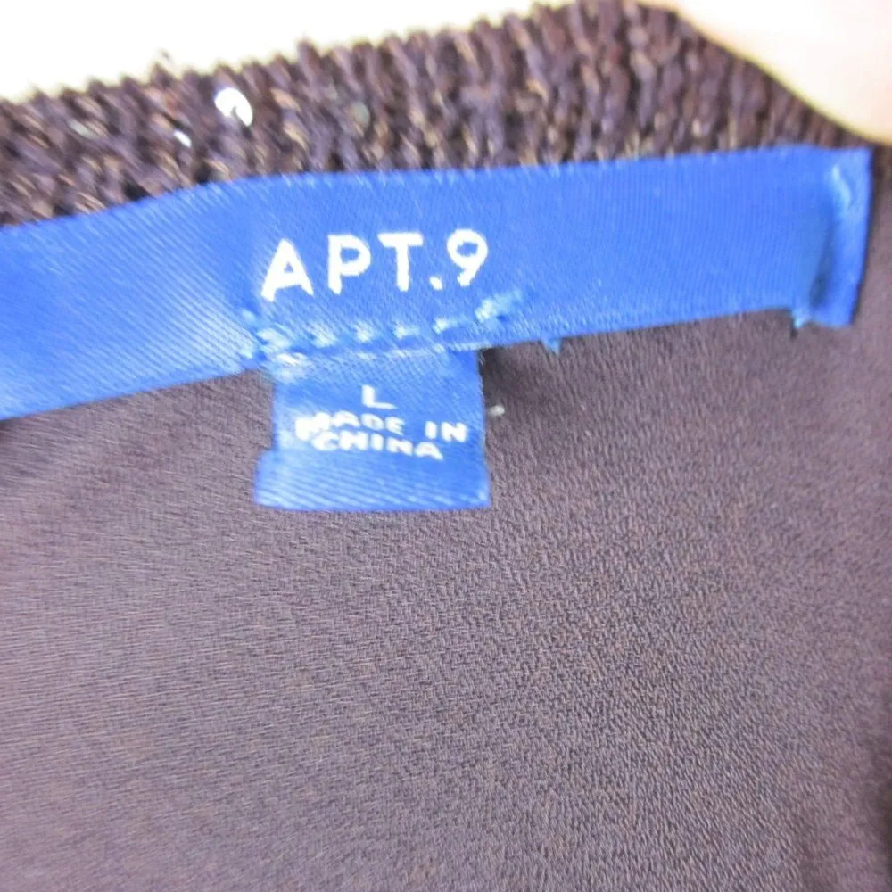 Apt.9 / L / Purple Sequin Sweater Size L - Image 4