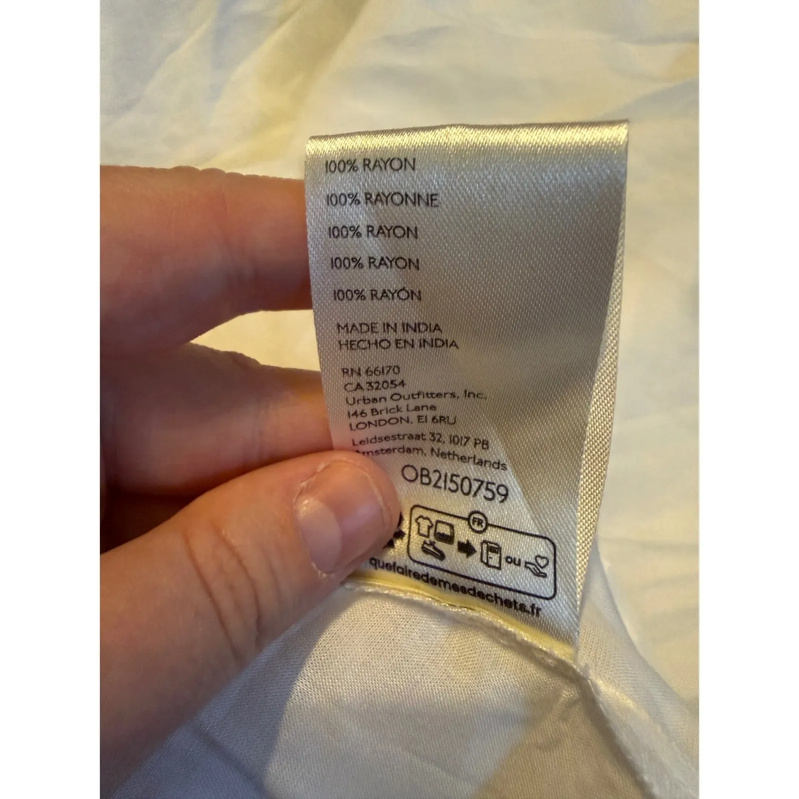 Free People Slip Dress Women's Size Medium White Spaghetti Strap Boho - Image 4