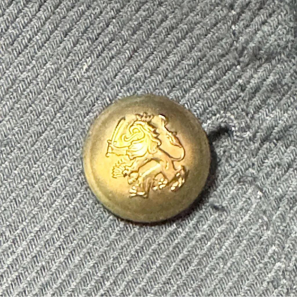 BANANA REPUBLIC WOMEN'S MINI PEACOAT NAVY WITH GOLD BUTTONS Small - Image 4