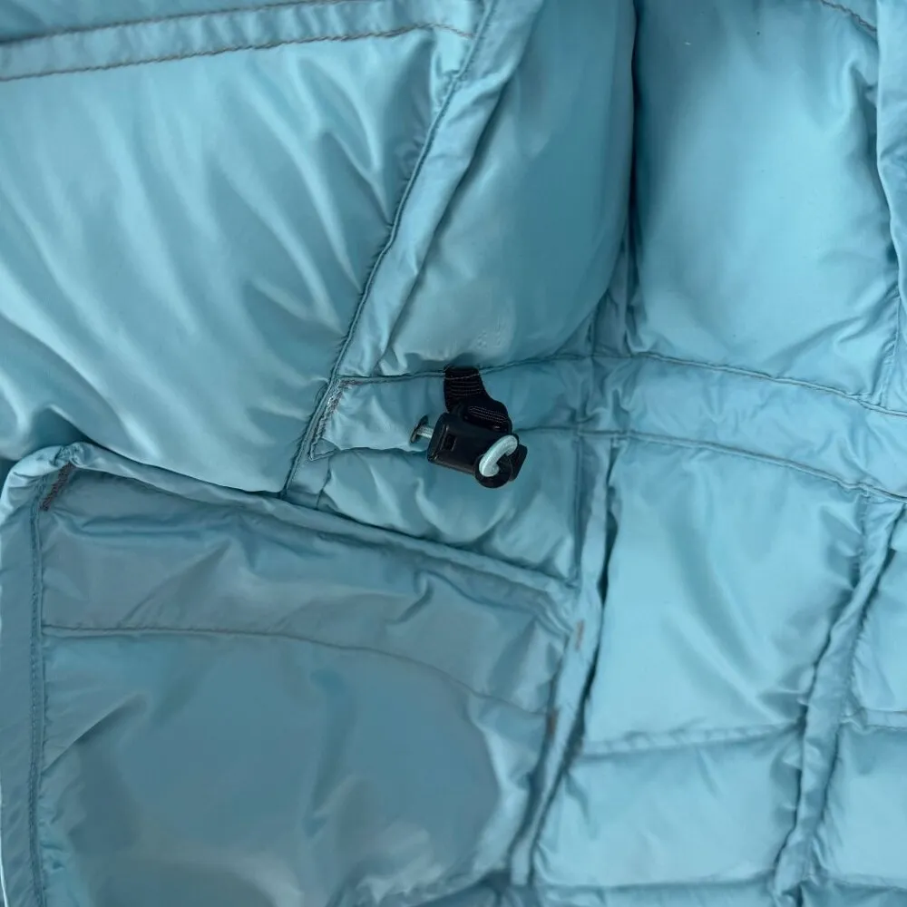 Athleta Full Zip Quilted Puffer Vest Womens Medium Gray Nylon Goose Down Pockets - Image 9