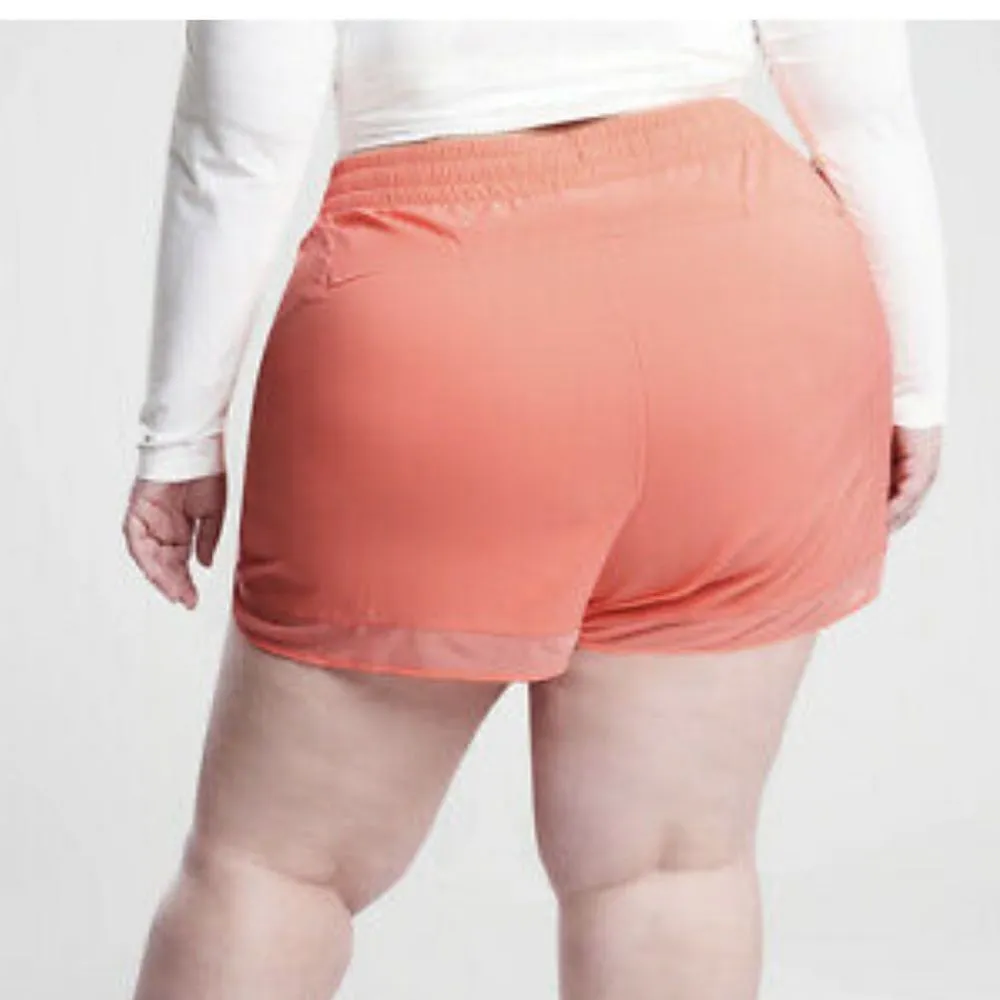 ATHLETA Plus Size Mesh Racer Run 4” Island Coral Breathable Short - Image 14