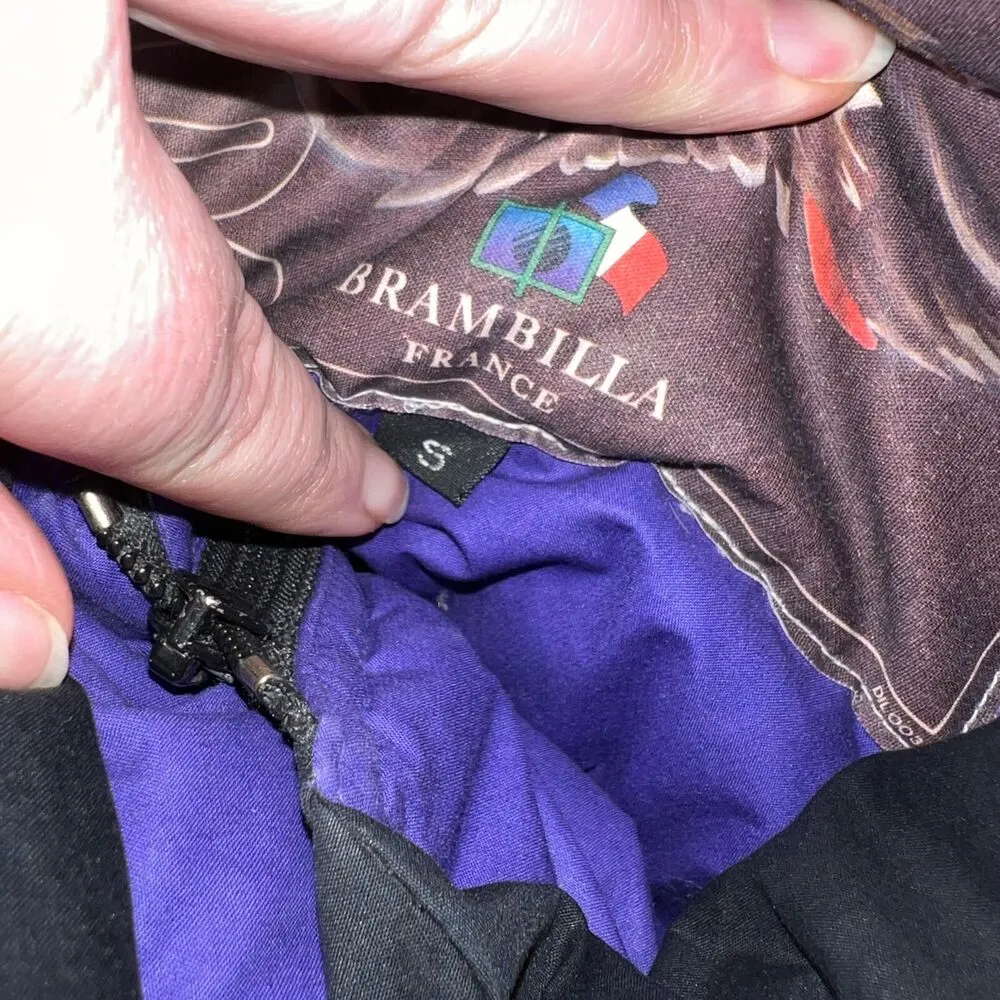 Vintage Brambilla Womens Down Jacket Coat Ski Snowboarding Winter Black Small - Image 12