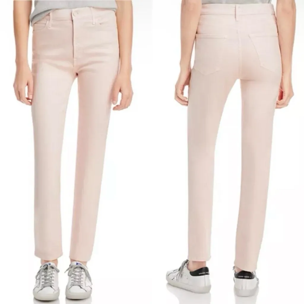 Mother The Dazzler Hover Jean In Date Night Pale Peach Size 30 Pink - Image 2