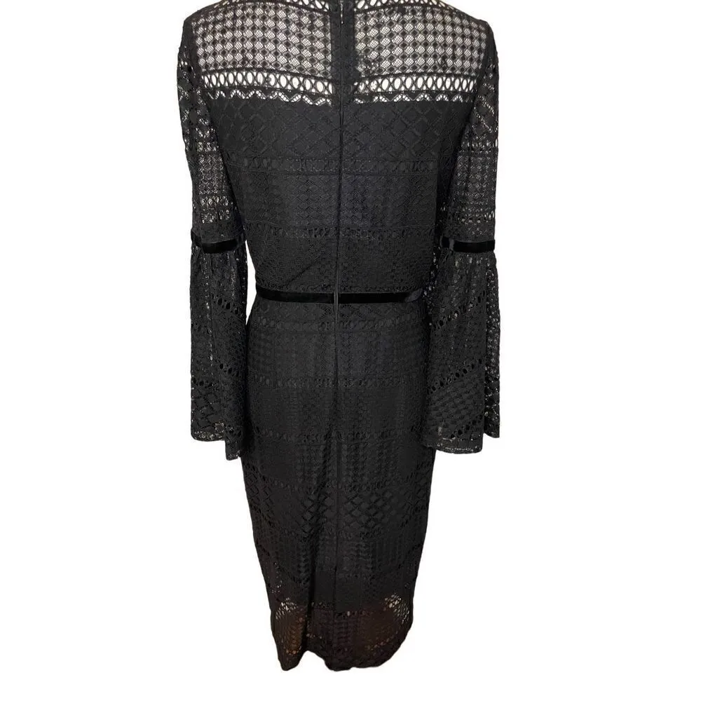 Antonio Melani Alfa Lace Sheath Dress with Bell Sleeves, Size‎ 4 - Image 3