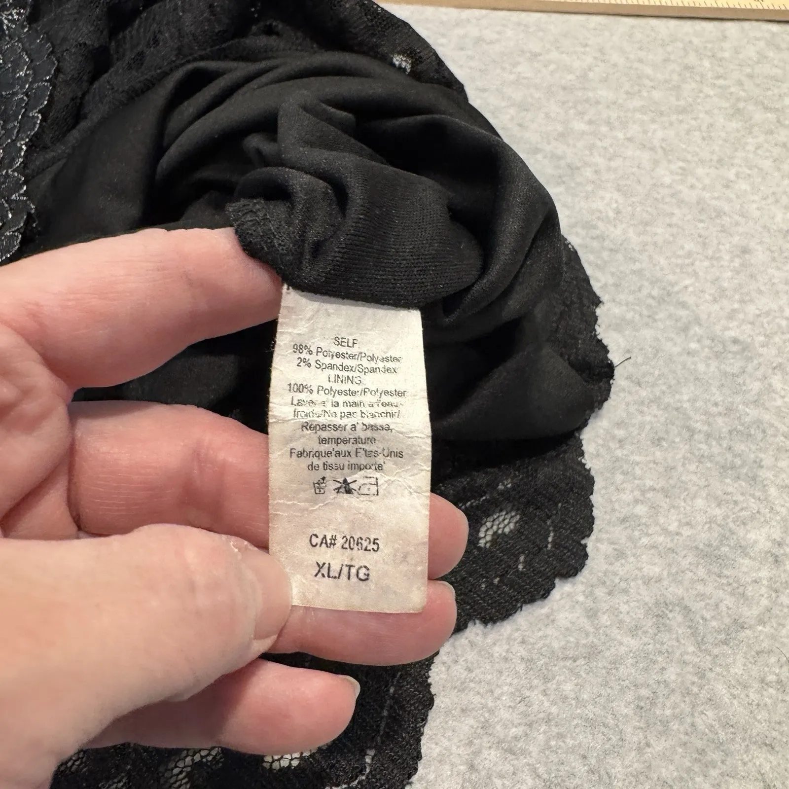 Vintage Y2K G by Guess Dress Womens XL Floral Crochet Overlay Whimsigoth Witchy - Image 10